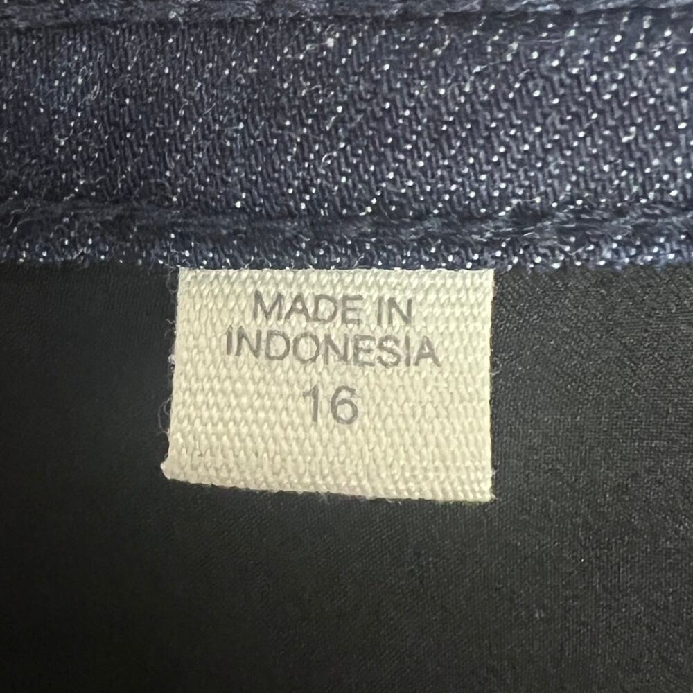 J.Jill Womens 16 Coastal Minimalist Staple Classic Stretchy Dark Denim Leggings - Picture 9 of 13